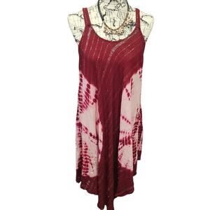 Anna & rose gypsy beach cover up dress onesize medium boho festival tiedye